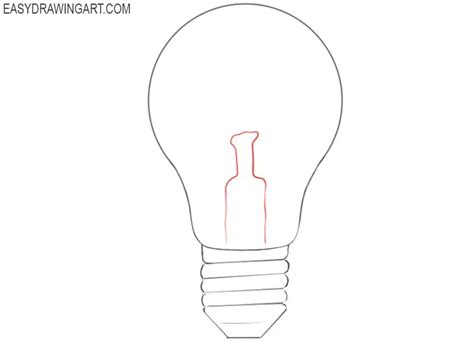 How To Draw Bulb Step By Step At Drawing Tutorials