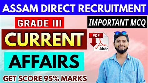 Current Affairs For Assam Direct Recruitment Grade III Last 6 Months