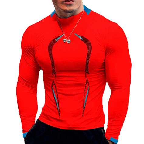 Mens Rash Guard Shirts Quick Dry Swim Shirts Uv Protection Long Sleeve T Shirts Ebay