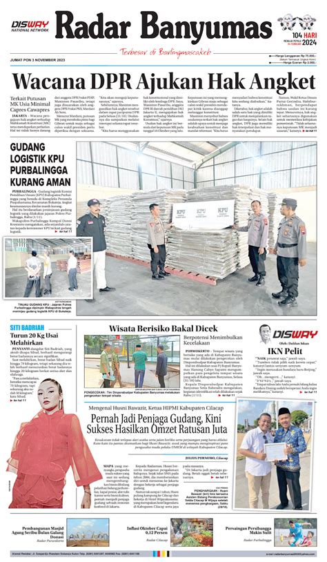 EPaper Jumat 3 November 2023 Radar Banyumas Digital Edition