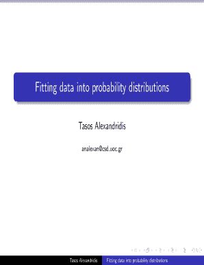 Fillable Online Csd Uoc Fitting Data Into Probability Distributions Fax