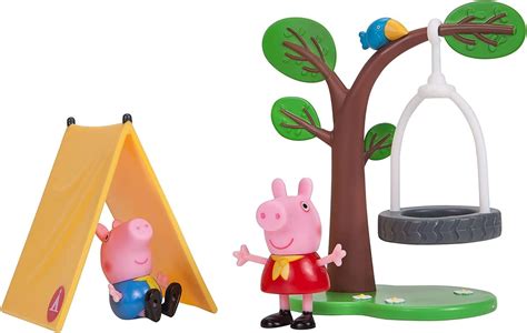 Peppa Pig Camping Trip Playset 4 Pieces Includes Peppa And George