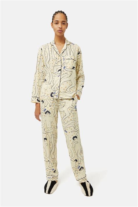 Buy Jigsaw Cream Naked Night Modal Pyjamas From Next Ireland In