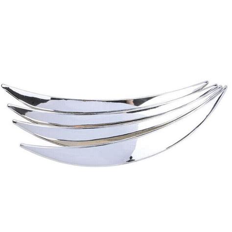 Pcs Chrome Universal Car Wheel Eyebrow Arch Protector Trim Lips Fender