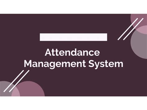 Ppt Attendance Management System Powerpoint Presentation Free Download Id8209941