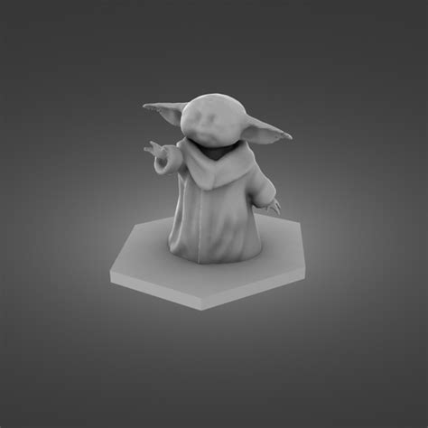 Archivo Stl Baby Yoda Grogu Para El Juego De Mesa Starwars・modelo Para