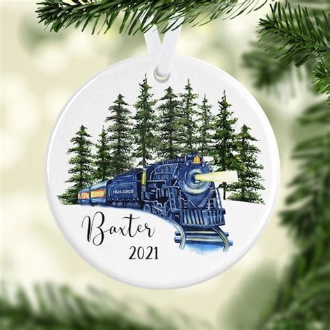 Personalized Train Ornament Train Gifts Train Christmas - Etsy