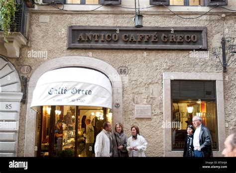 Antico Caffe Greco Cafe Rome Bar Typical Via Dei Condotti Street