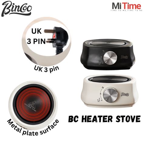 Bincoo W Mini Electric Heater Stove With Pin Malaysia Plug Hot Plate For Moka Pot Coffee