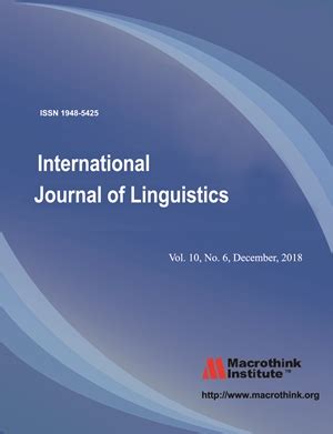 International Journal Of Linguistics