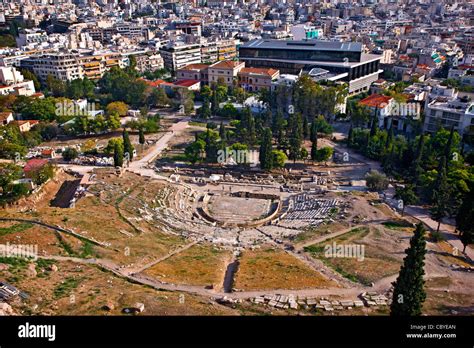 Panoramic View Of The Ancient Theater Of Dionysus Eleuthereus On The