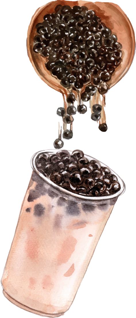 Aesthetic Boba Tea Png