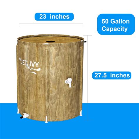 Snapklik KMJETNIVY Rain Barrel 50G Anti Collapse Collapsible