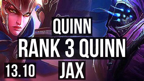 Quinn Vs Jax Top Rank 3 Quinn 1300 Games 4 2 6 Kr Grandmaster