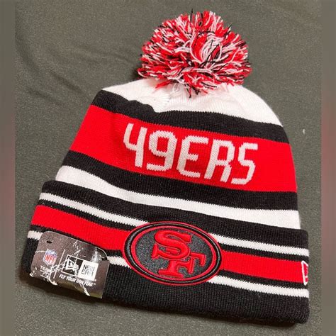 San Francisco 49ers New Era knit pom hat beanie NEW tags Authentic Rare ...