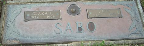 Alex Sabo 1920 1995 Mémorial Find A Grave