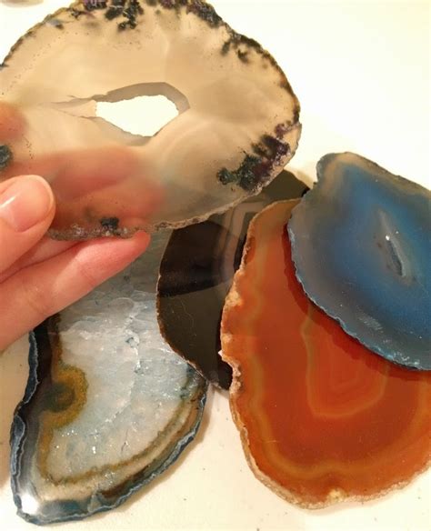 Tiny Scraps: DIY Agate Coasters