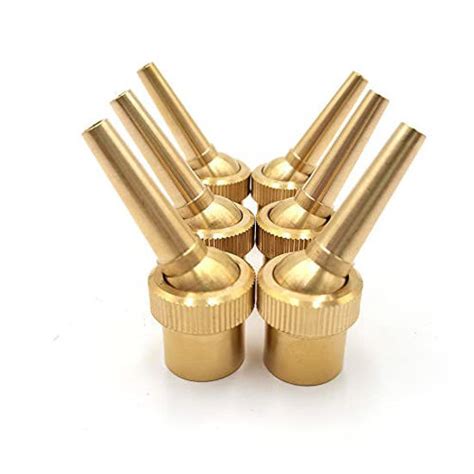 GetUSCart QLLUCKLY 6pcs 1 2 DN15 Brass Fountain Nozzle Adjustable