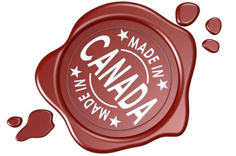 Premium Photo Made In Canada Label Seal Isolated