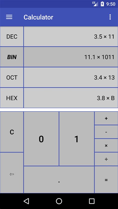 Binary Calculator Converter Para Android Descargar