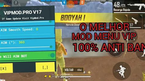 Novo Mod Menu Vip Anti Ban Free Fire Youtube