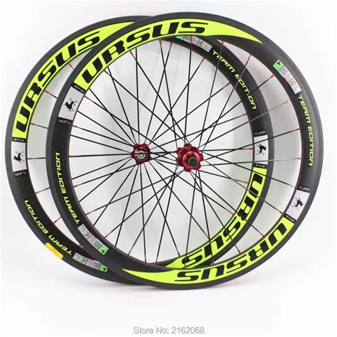 Newest Green 700C 50mm Clincher Rims Road Bicycle Aero 3K UD 12K Full