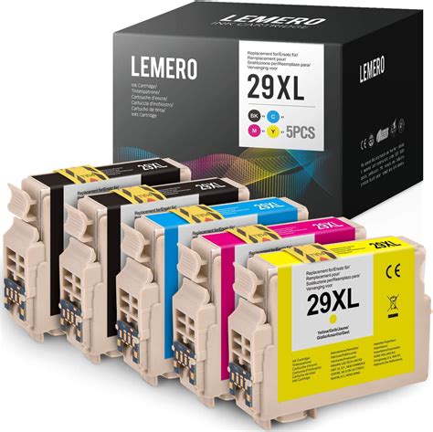 5 LEMERO Compatible EPSON 29XL 29 XL T2991 4 XL Cartuchos De Tinta Para