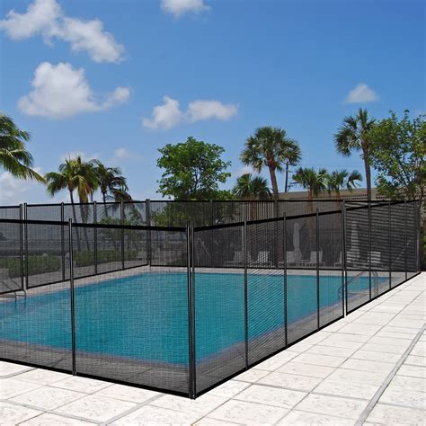 Buy Pool Fence Outdoor,4X12 Ft Pool Fence for in-Ground Pool,Pool Fence ...