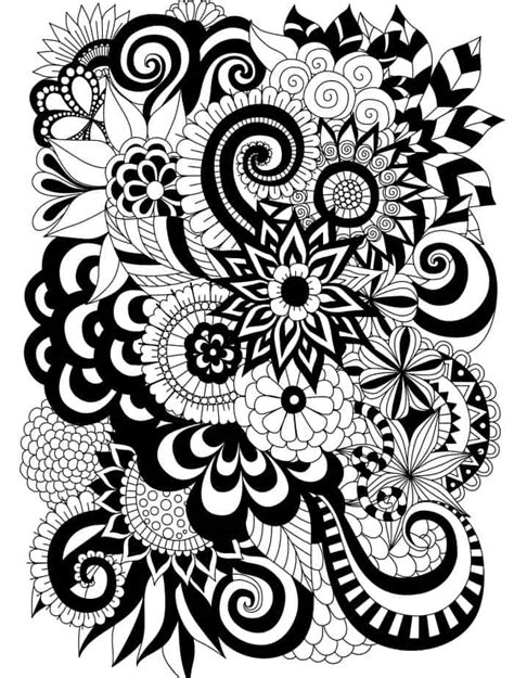 Crazy Busy Coloring Pages For Adults Page Of Nerdy Mamma