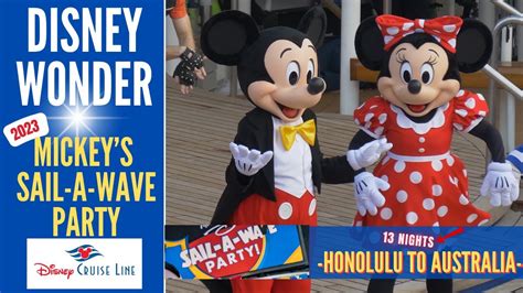 Mickeys Sail A Wave Party Sail Away Party Disney Wonder Honolulu