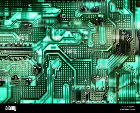 Computer board in Backlight Stock Photo - Alamy