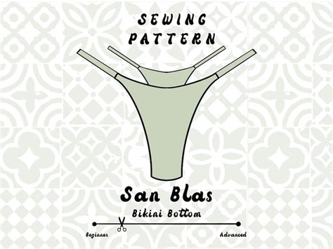 Bikini Bottom Sewing Pattern High Rise Cheeky Thong Coverage Seamless And Reversible PDF