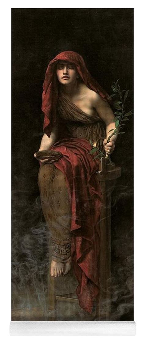 Priestess Of Delphi Yoga Mat For Sale By John Collier