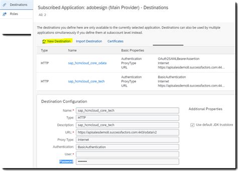 Adobe Sign For SAP SuccessFactors Cockpit Installation Guide