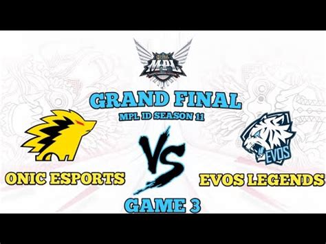 Grand Final Onic Vs Evos Game Grand Final Mpl Id S Onic