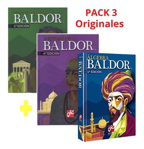 Algebra aritmética geometría Y Trigonometría Baldor Pack 3