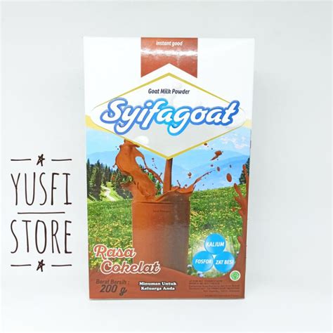 Jual Susu Kambing Syifa Goat Milk Rasa Cokelat Gr Susu Keluarga