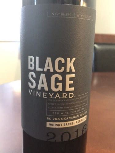 Black Sage Vineyard Whisky Barrel Aged Red Vivino Australia