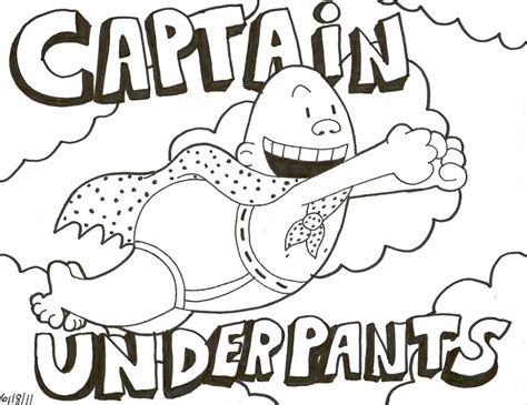 Free Printable Captain Underpants Coloring Pages Everfreecoloring