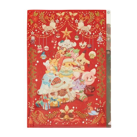 Clear File A4 Pokémon Heartwarming Christmas 2024 Meccha Japan