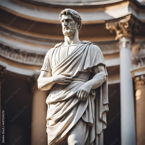 Stoic Philosopher Contemplation Stoicism Thought Modern Renaissance Greek Statue