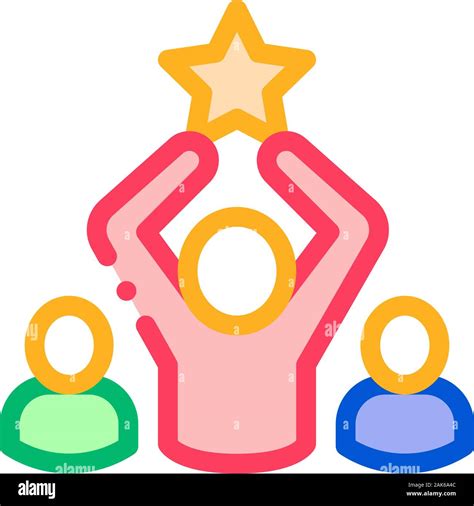 Winner Star Human Talent Icon Vector Illustration Stock Vector Image