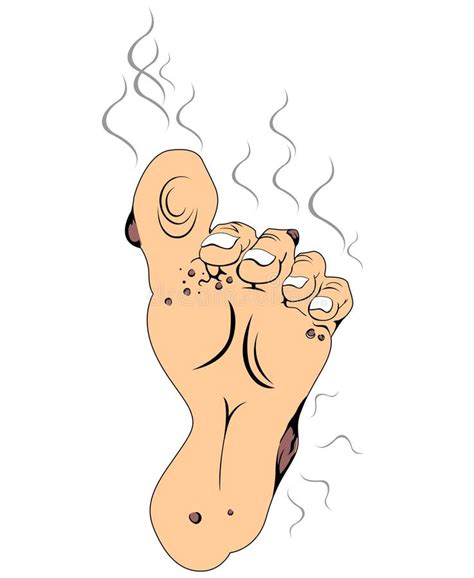 Smelly Stinky Feet Odor Stock Vector Illustration Of Isolated 23588101