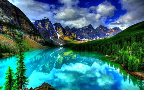 Moraine Lake In Canada Fond Décran Hd Arrière Plan 1920x1200 Id