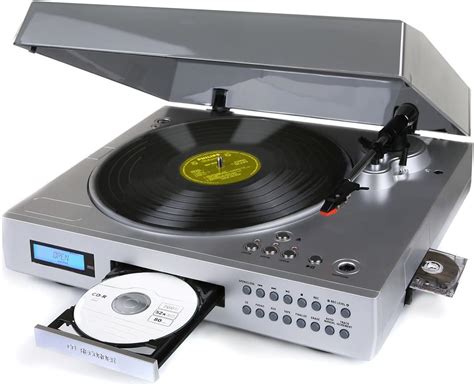 Neostar Vinyl2CD USB Turntable Player USB Record Silver: Amazon.ca ...