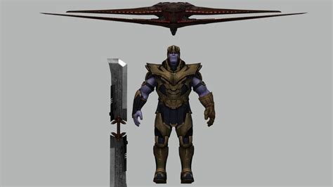 Thanos from Endgame + Thanos's Ship - 3D Model by ThanosTheMadTitan666