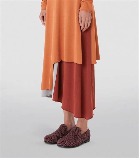 Womens Jw Anderson Orange Layered Asymmetric Midi Dress Harrods Uk