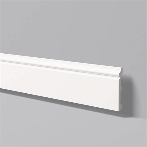 Polymer Ogee Skirting Fl2 120mm X 15mm X 2m Toolstation