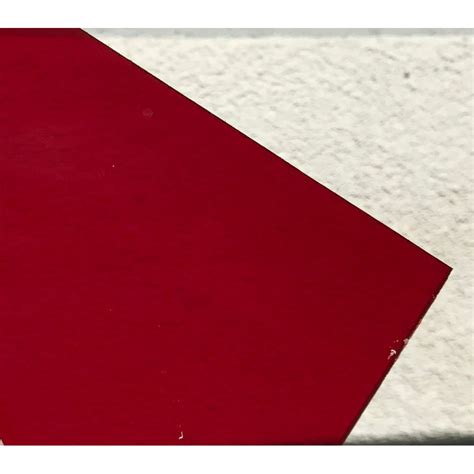 One Transparent Red 2423 Acrylic 18 Thick 24 X 36 Plastic Sheet