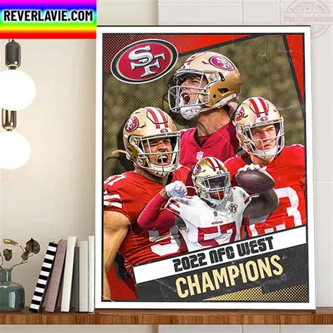 San Francisco 49ers Are Champions 2022 NFC West Champions Home Decor ...